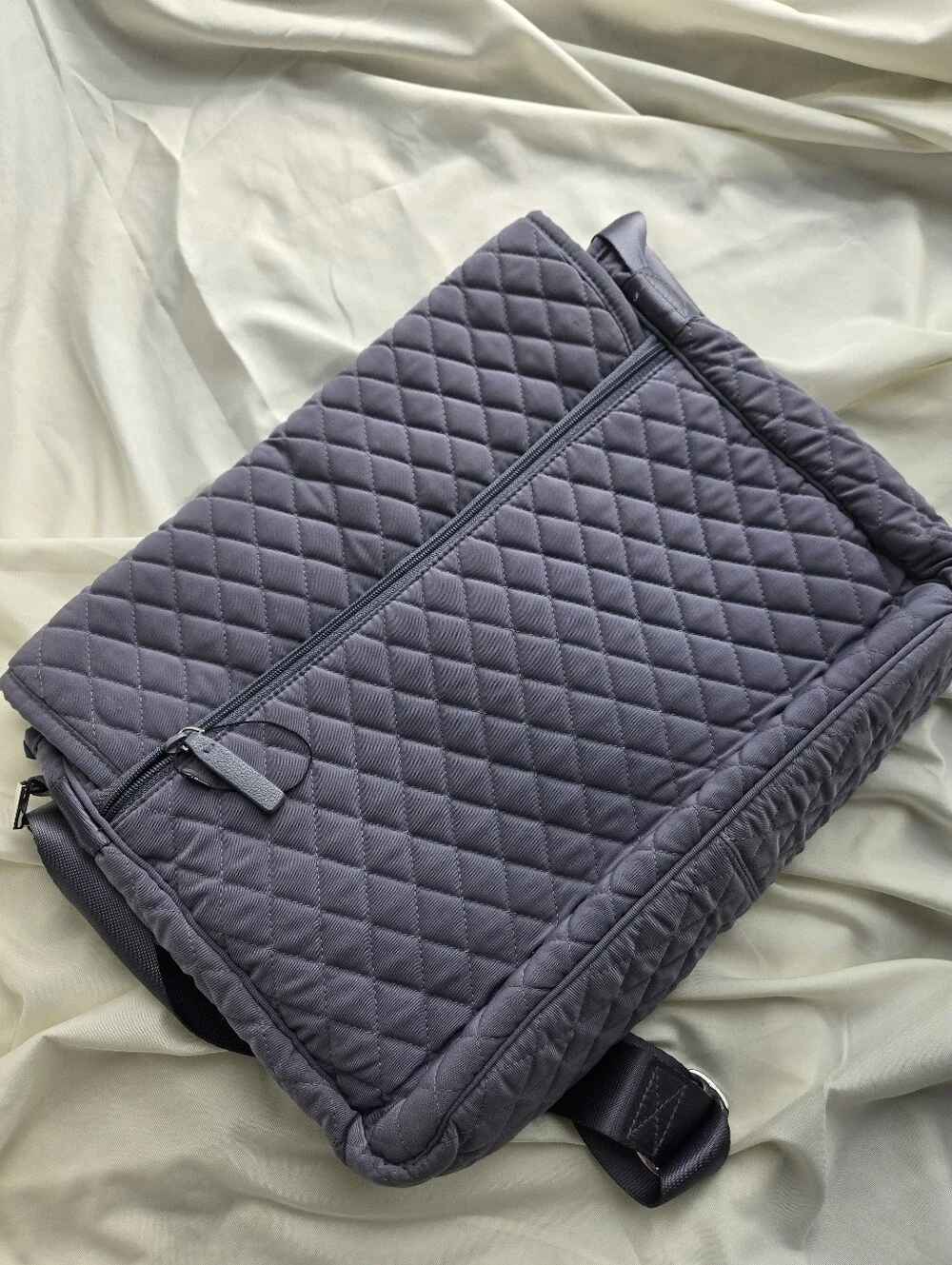 Vera Bradley Quilted Grey laptop bag